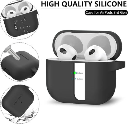 Soft Silicone AirPods 3rd Gen Case Cover with Cleaner Kit