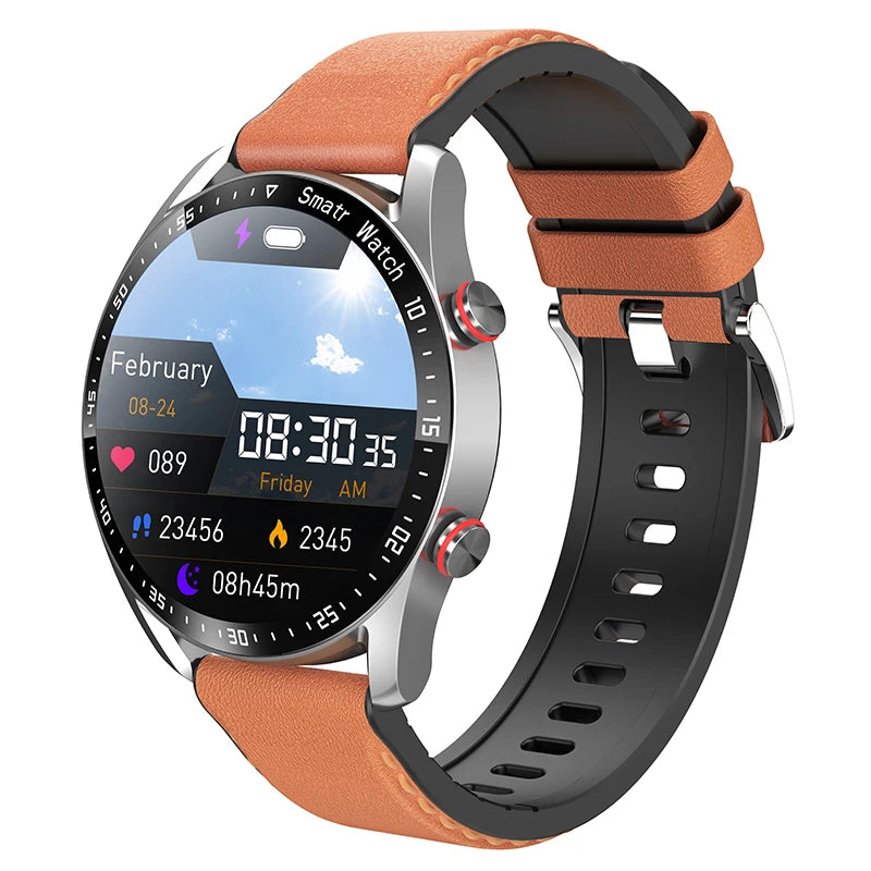 Men's Smartwatch 1.5-Inch Full Touch Screen Bluetooth Call Business Fitness Sports Watch