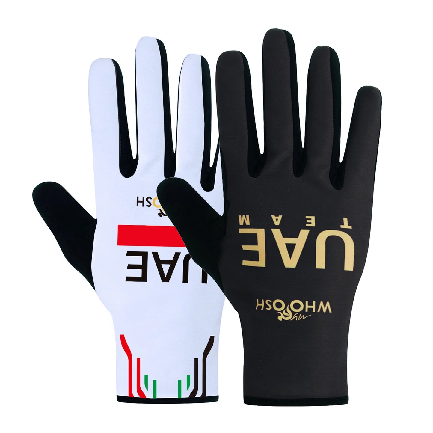 Gold Winter Full-Finger Cycling Gloves - Fitness & Road Bike Gear