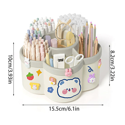 Rotating Cosmetic Brush Storage Box