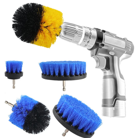 Power Scrubber Brush Attachment Set - Versatile Cleaning Kit