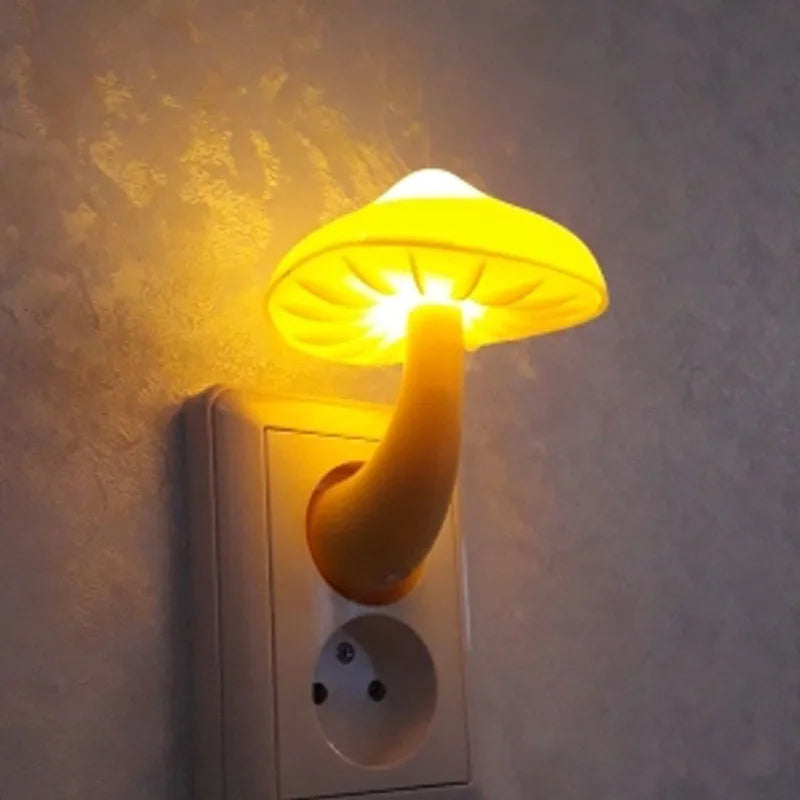 Veilleuse LED en forme de champignon - Prise murale 