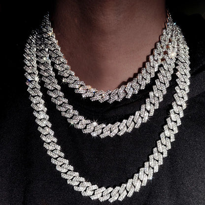 Hip Hop Bling Trio Cuban Chain Jewelry Set