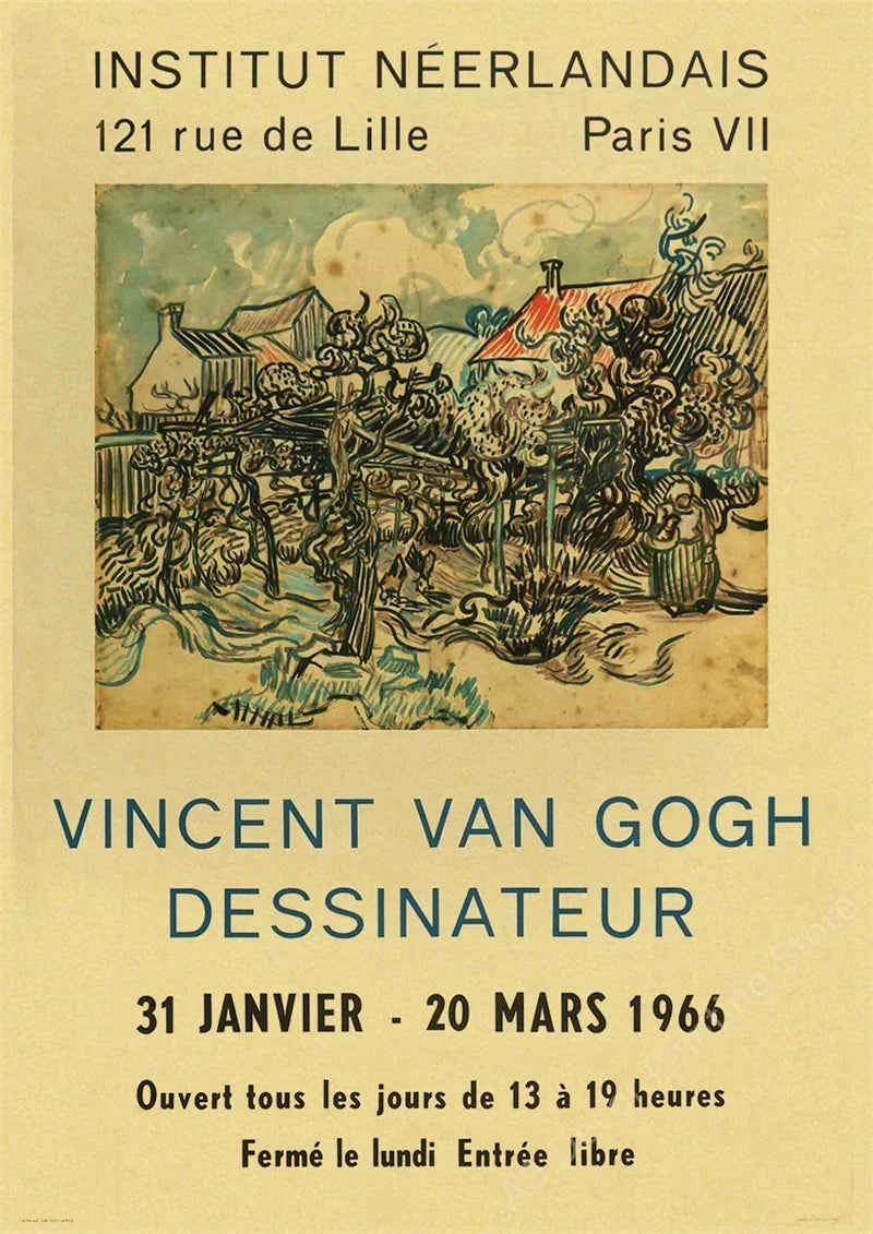 Impression sur toile sans cadre La nuit étoilée de Van Gogh