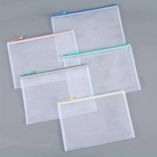 mesh zipper pouch, mesh zipper bag, envelopes, custom envelopes, envelope printing, 5x7 envelopes, business envelopes