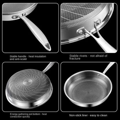 304 Stainless Steel  Frying Pan