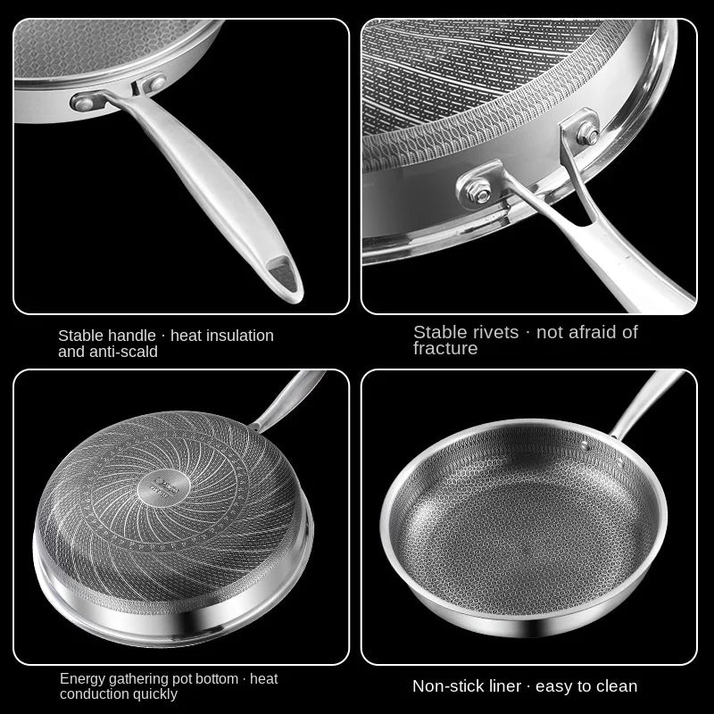 Non-stick  Stainless Steel Frying Pan