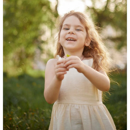 Ärmelloses Kleinkind-Mädchenkleid aus Baumwolle