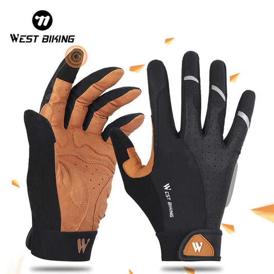 Unisex Full Finger Cycling Gloves - Hiking & Camping