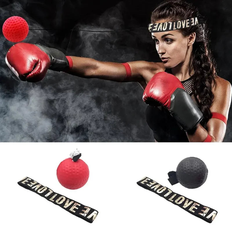 Boxing Speed Ball Head-Mounted PU Punch Trainer