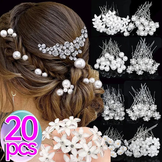 Épingles à cheveux de mariée en perles