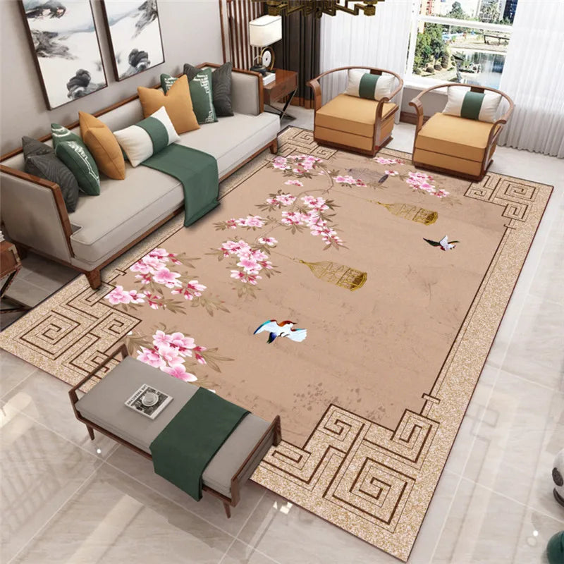 Living Room Carpet Coffee Table Decor