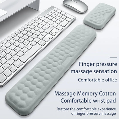 Ergonomic Memory Foam Wrist Rest Mouse Pad - Office Typing & Notebook Support