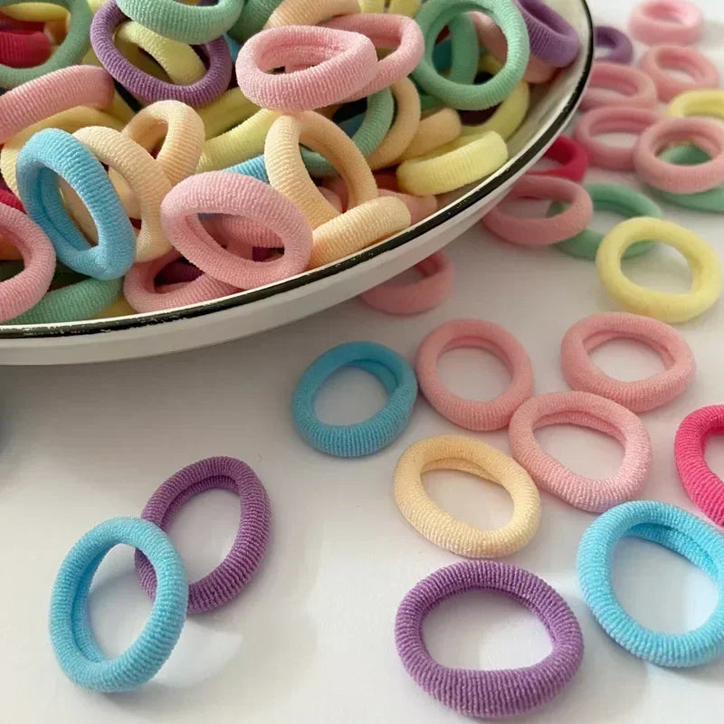 20/50 Stück elastische Haarbänder für Kinder – buntes Haargummi. 