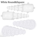 White Round-Square
