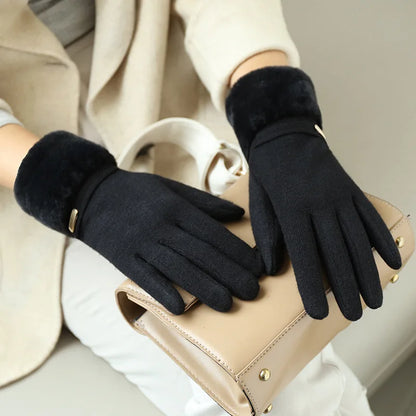 Winter Women’s Touchscreen Gloves - Velvet Lined