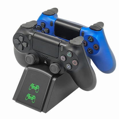 PS4 Controller Fast Charging Dock Station Dual Charger Stand  Status Indicator for Play Station 4/PS4 Slim/PS4 Pro