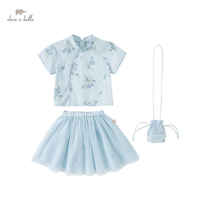 Summer Baby Girls Cute Floral Print Clothing Sets