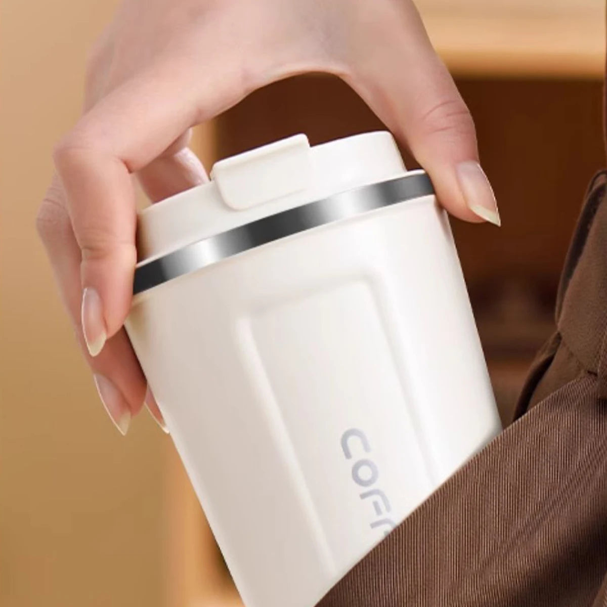 Bouteille isotherme en acier inoxydable de 510 ml – Bouteille de voyage isotherme à double paroi anti-fuite