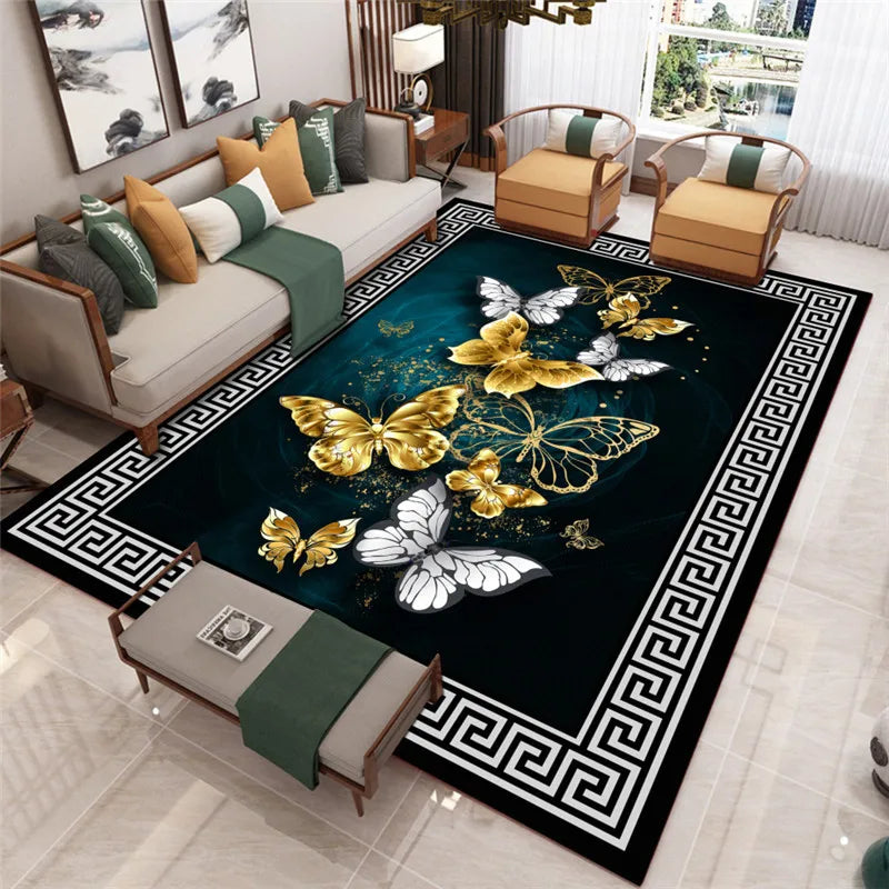 Living Room Carpet Coffee Table Decor