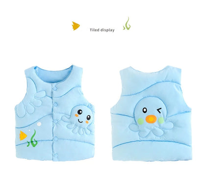 Cartoon Vest Jacket for Kids