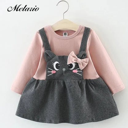 Cartoon Knit Baby Dress