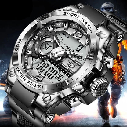 Military Digital Sport Watch - 50m Waterproof