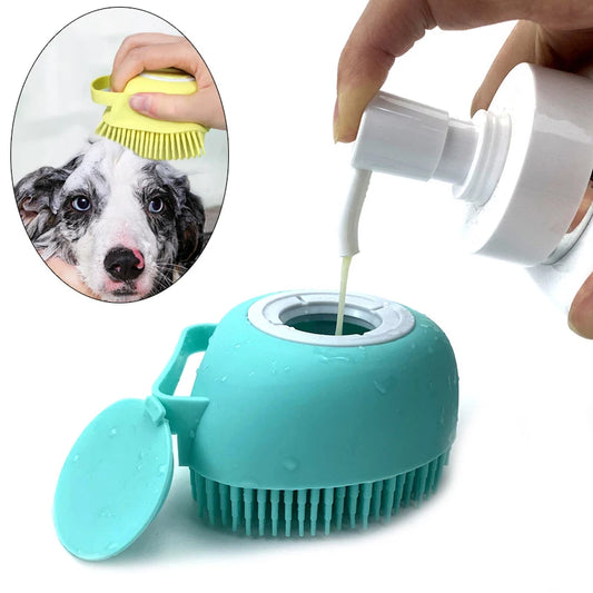 Brosse de massage pour shampoing pour chien - Grooming Bliss