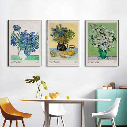 Notizblock mit Gemälden von Monet und Van Gogh – nicht klebender Notizaufkleber