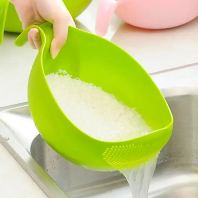 Multi-Function Rice Washing and Strainer Basket