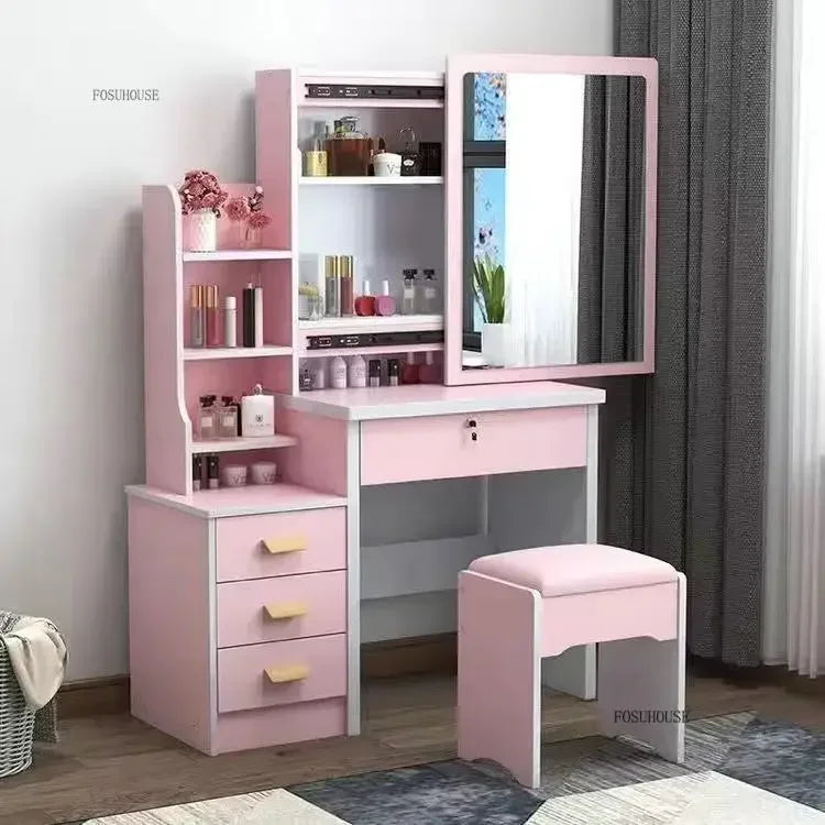 Ensemble de bureau de maquillage avec coiffeuse de maquillage