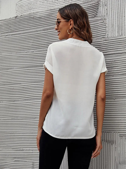 Solid White Batwing Sleeve Women's Unity Shirt