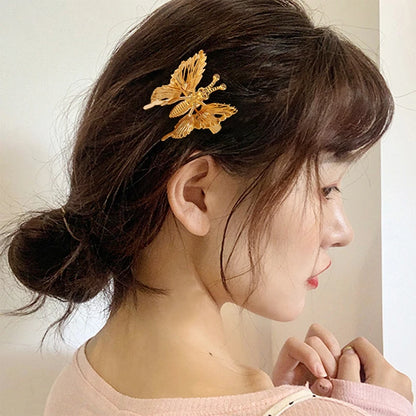 Golden Butterfly Hairpin Vintage Charm