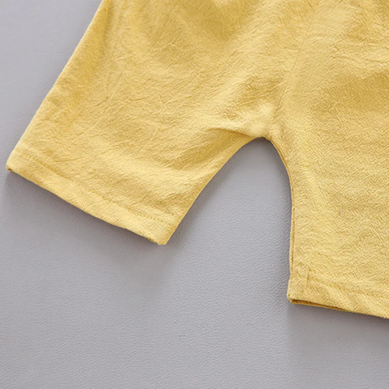 Vêtements pour bébé - Ensemble chemise à manches courtes pour bébé garçon d'été