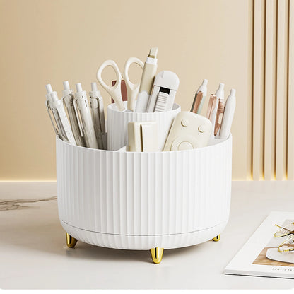 Rotating Cosmetic Brush Storage Box