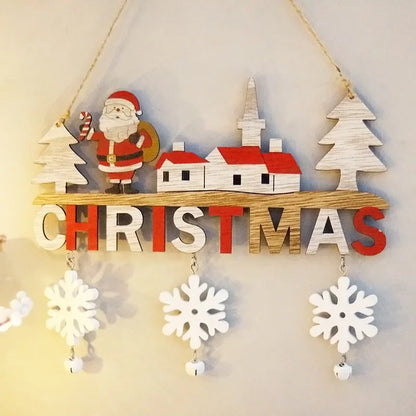 Wooden Christmas Tree Ornaments & Wall Decor