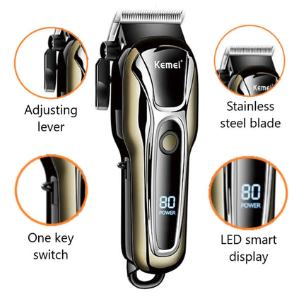 Men's Wireless Electric Hair Trimmer Clipper