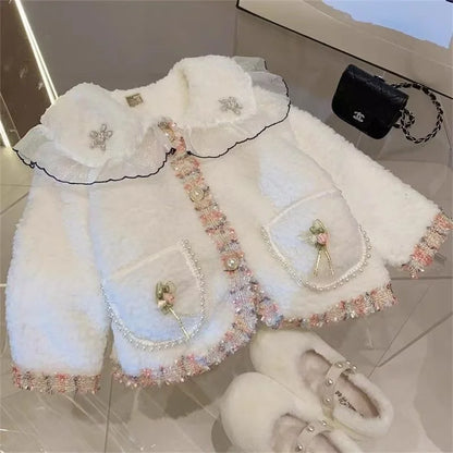 Girls' Winter Fur Coat