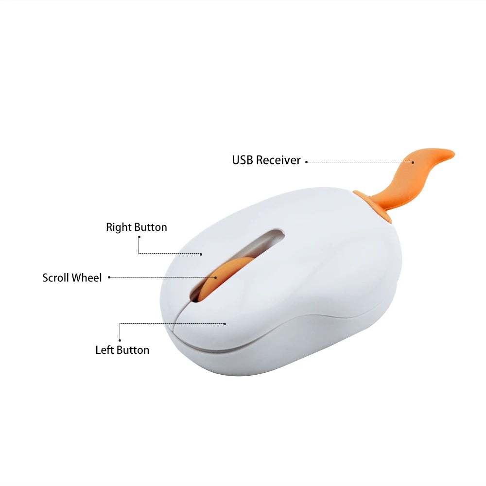 Adorable 3D Cartoon Wireless Mouse