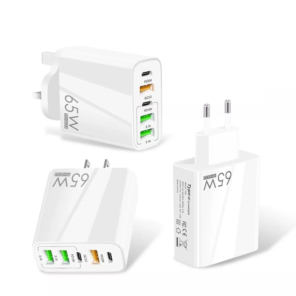 6-Port 65W Fast Charger for iPhone 14