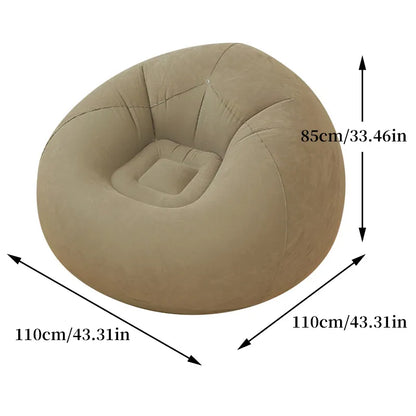PVC Inflatable Sofa Hot Single Lounger for Living Room
