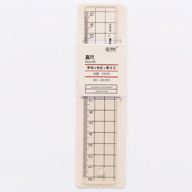 1 Pc Transparent Plastic Ruler