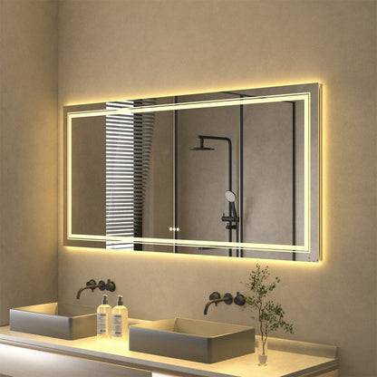 Miroir de courtoisie LED - Intensité variable