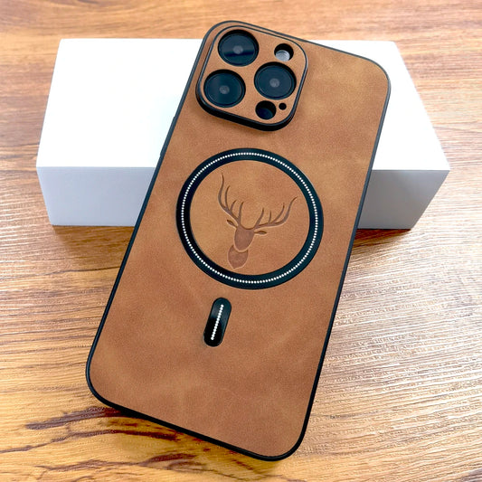 PU Leather Deer iPhone Case