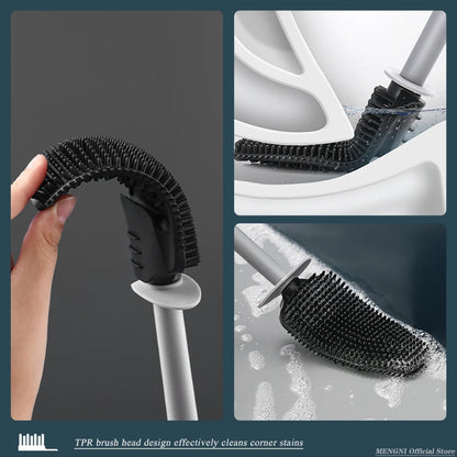 Wall-Mount Quick-Draining Toilet Brush