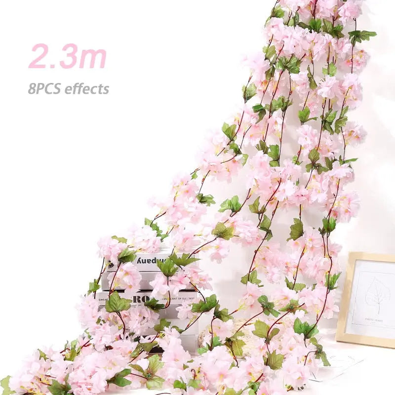 Silk Cherry Blossom Sakura Garland - Home & Party Decoration