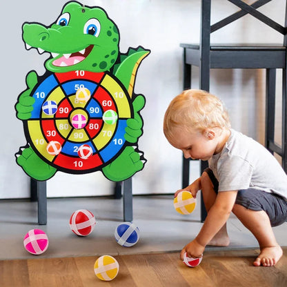 Educational Dart Board Game - Sticky Ball Indoor Toy