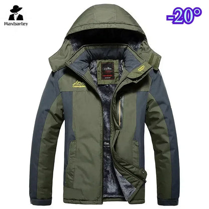 Parka à capuche épaisse et imperméable pour homme – Veste militaire polaire grande taille 9XL