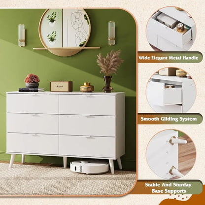 Weißes Zafra 39-Zoll-Sideboard