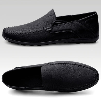 Herren handgemachte atmungsaktive Loafer